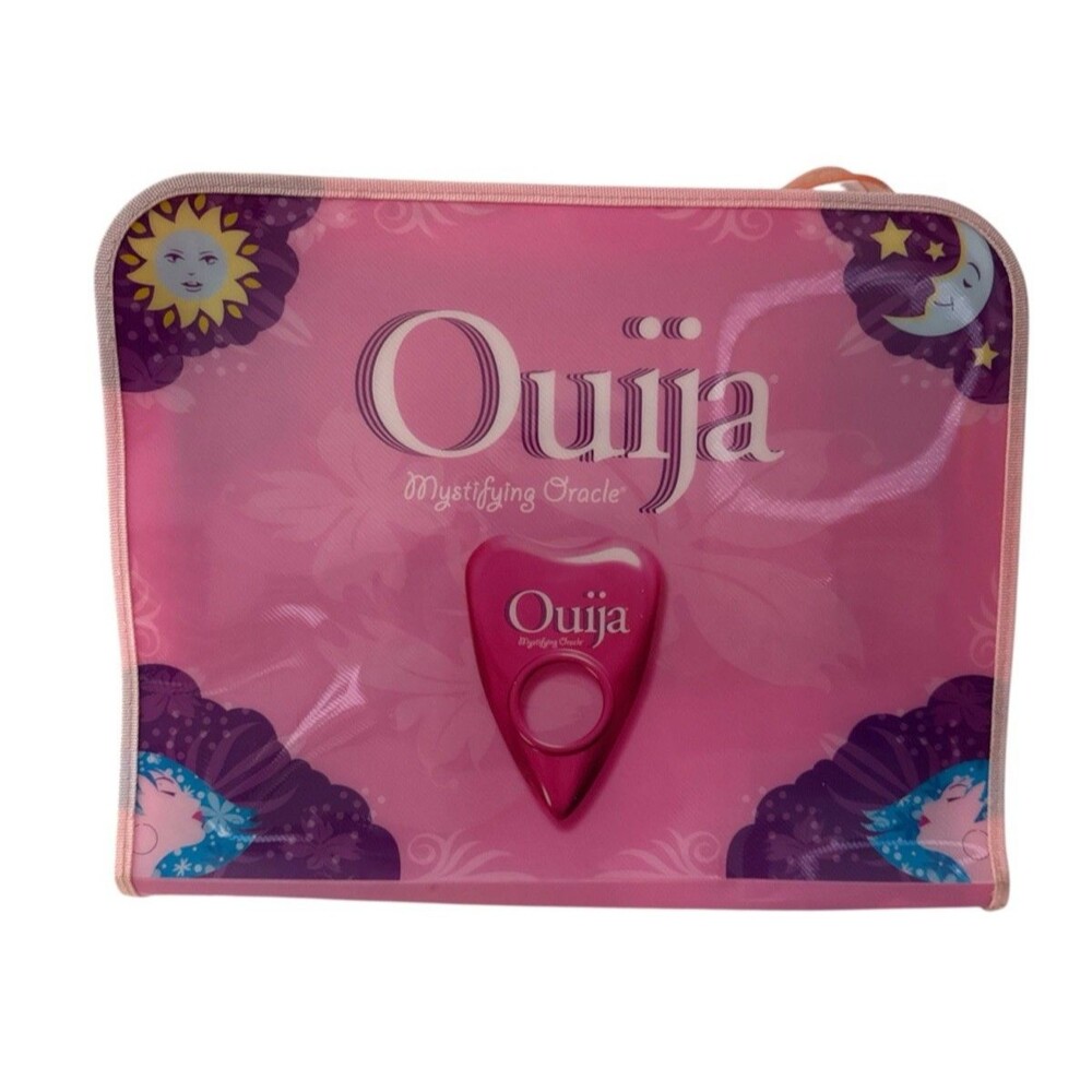 2008 Hasbro Pink Ouija Mystifying Oracle Board Game Carry Case Incomplete